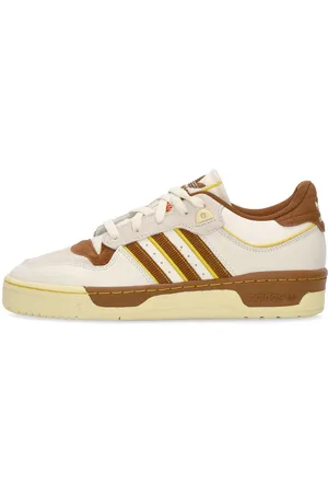 adidas Scarpa Bassa Uomo Rivalry Low 86 Chalk White/wild Brown/hazy Yellow