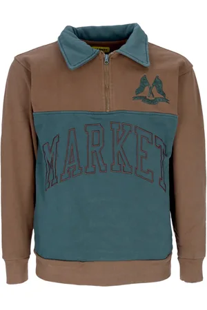 MARKET Polo Manica Lunga Uomo Half Zip Rugby Sweatshirt