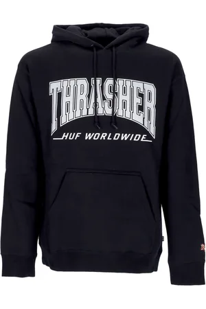 Huf Felpa Cappuccio Uomo Bayview P/o Hoodie X Thrasher