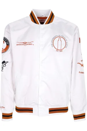 Mitchell & Ness Giubbotto Bomber Uomo Ncaa Hometown Lw Satin Jacket Texlon
