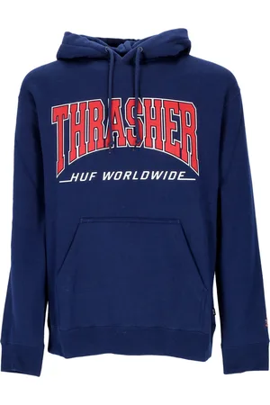 Huf Felpa Cappuccio Uomo Bayview P/o Hoodie X Thrasher
