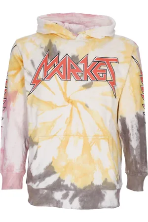 MARKET Felpa Leggera Cappuccio Uomo Iron Tie-dye Hoodie X Smiley