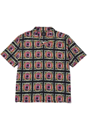 Huf Camicia Manica Corta Uomo Pop Top Rayon Woven Shirt X Pleasures