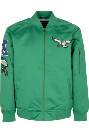 Mitchell & Ness Giubbotto Bomber Uomo Nfl Lightweight Satin Bomber Phieag