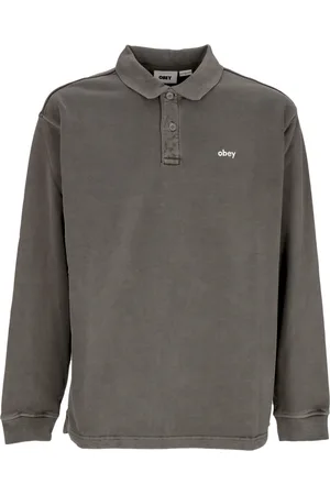 Obey Polo Manica Lunga Uomo Lowercase Pigment Polo