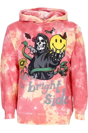 MARKET Felpa Cappuccio Uomo Look At the Bright Side Hoodie X Smiley