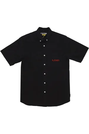 IUTER Camicia Manica Corta Uomo Grid Shirt