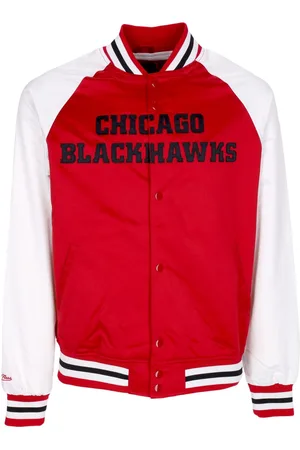 Mitchell & Ness Giubbotto Bomber Uomo Nhl Primetime Lw Satin Jacket Chibla