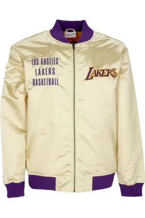 Mitchell & Ness Giubbotto Bomber Uomo Nba Team Og 2.0 Lightweight Satin Jacket Vintage Logo Loslak