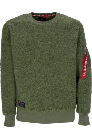 Alpha Industries Felpa Girocollo Uomo Teddy Sweater