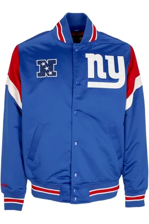 Mitchell & Ness Giubbotto Bomber Uomo Nfl Heavyweight Satin Jacket Neygia