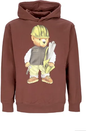 MARKET Felpa Cappuccio Uomo Workshop Bear Hoodie