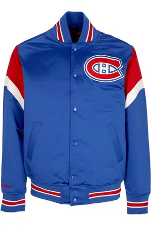 Mitchell & Ness Giubbotto Bomber Uomo Nhl Heavyweight Satin Jacket Moncan