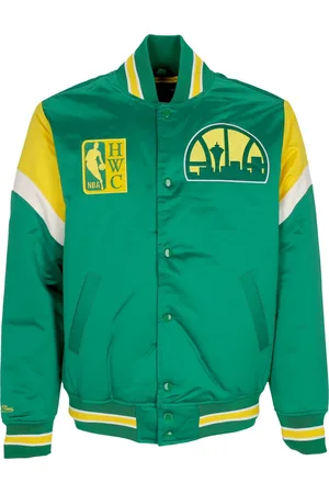 Mitchell & Ness Giubbotto Bomber Uomo Nba Heavyweight Satin Jacket Seasup