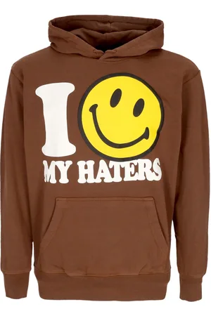 MARKET Felpa Leggera Cappuccio Uomo Smiley Hater Hoodie