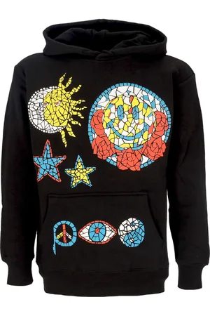 MARKET Felpa Cappuccio Uomo Mosaic Hoodie X Smiley