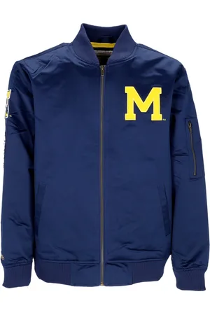 Mitchell & Ness Giubbotto Bomber Uomo Ncaa Lightweight Satin Bomber Micwol