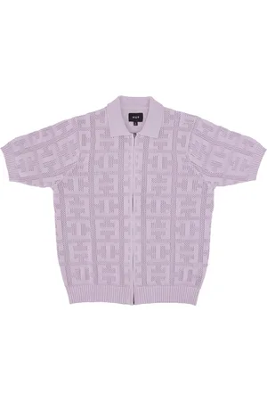 Huf Polo Manica Corta Uomo Monogram Jacquard Zip Sweater