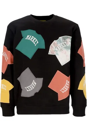 MARKET Felpa Girocollo Uomo Patch Crewneck