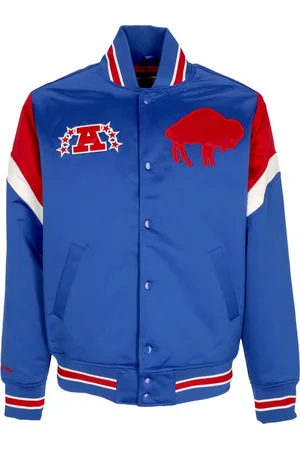 Mitchell & Ness Giubbotto Bomber Uomo Nfl Heavyweight Satin Jacket Bufbil