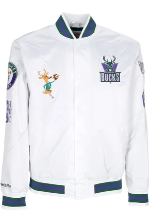 Mitchell & Ness Giubbotto Bomber Uomo Nba Hometown Lw Satin Jacket Hardwood Classics Milbuc