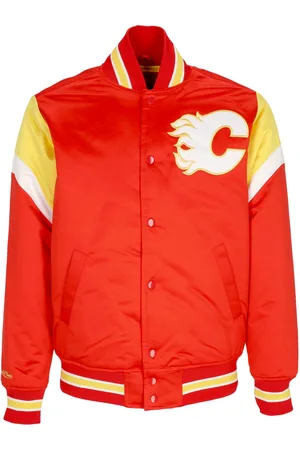 Mitchell & Ness Giubbotto Bomber Uomo Nhl Heavyweight Satin Jacket Calfla