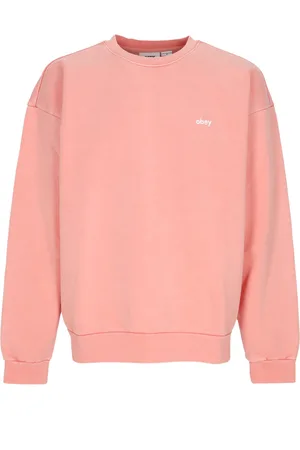 Obey Felpa Leggera Girocollo Uomo Lowercase Pigment Crew Fleece