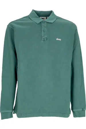 Obey Polo Manica Lunga Uomo Lowercase Pigment Polo