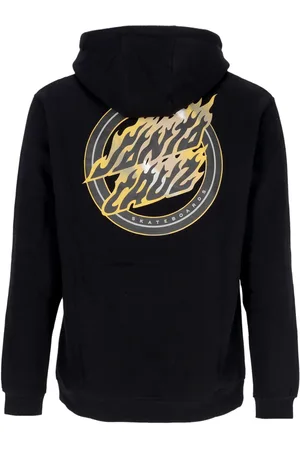 Santa Cruz Felpa Cappuccio Zip Uomo Holo Flamed Dot Zip Hood