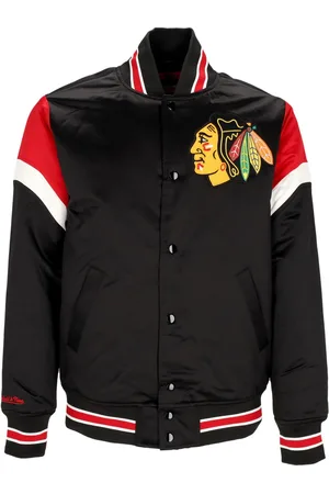 Mitchell & Ness Giubbotto Bomber Uomo Nhl Heavyweight Satin Jacket Chibla
