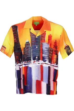Huf Camicia Manica Corta Uomo Concrete Jungle Woven Top