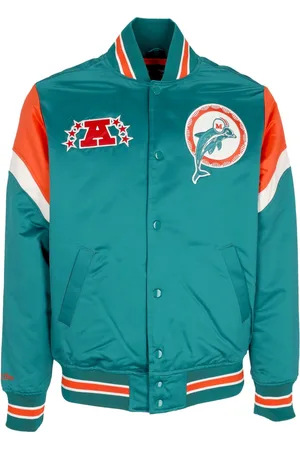 Mitchell & Ness Giubbotto Bomber Uomo Nfl Heavyweight Satin Jacket Miadol