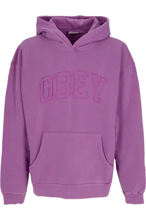 Obey Felpa Leggera Cappuccio Uomo Pigment Collegiate Extra Heavy Hoodie