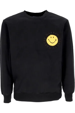 MARKET Felpa Girocollo Uomo Smiley Vintage Wash Crewneck X Smiley
