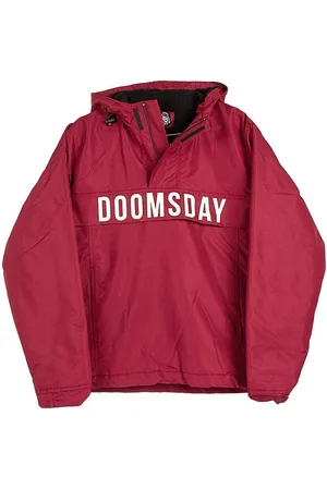 Doomsday Giaccone Infilabile Uomo Hammerhead Pullover Jacket Burgundy/white