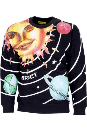 MARKET Felpa Girocollo Uomo Solar System Aop Crewneck