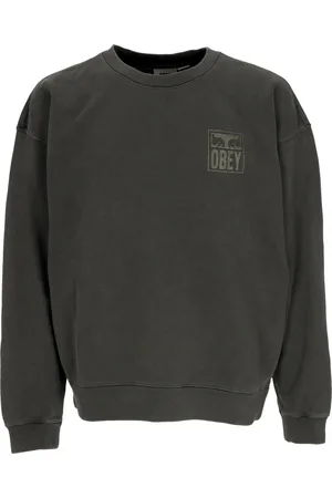 Obey Felpa Leggera Girocollo Uomo Pigment Eyes Icon Extra Heavy Crew