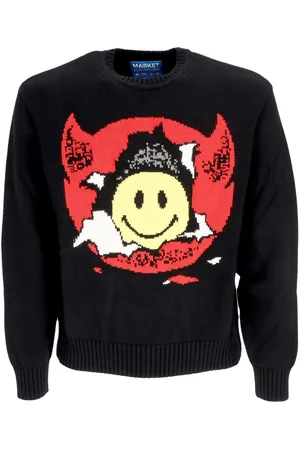 MARKET Maglione Leggero Uomo Smiley Inner Peace Sweater