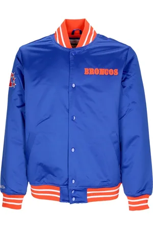 Mitchell & Ness Giubbotto Bomber Uomo Nfl Heavyweight Satin Jacket Denbro