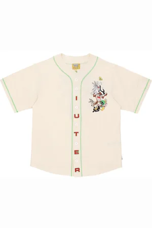 IUTER Casacca Bottoni Uomo Looney Tunes Baseball Shirt
