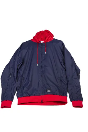 Crooks & Castles Giacca a Vento Uomo Reign Woven Track Jacket Navy
