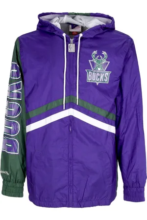 Mitchell & Ness Giacca a Vento Uomo Nba Undeniable Full Zip Windbreaker Hardwood Classics Milbuc