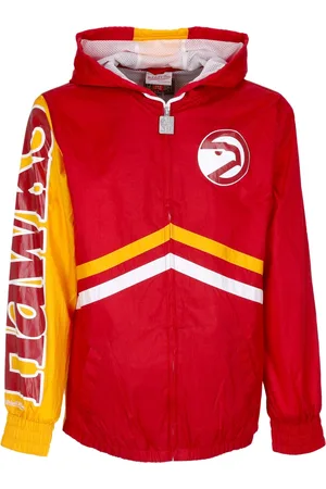 Mitchell & Ness Giacca a Vento Uomo Nba Undeniable Full Zip Windbreaker Hardwood Classics Atlhaw