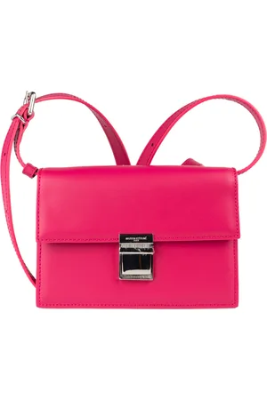 Maison Kitsuné Mini Preppy Baguette borsa in pelle in