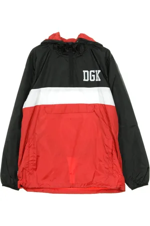 DGK Giacca a Vento Infilabile Uomo Blocked Black/red