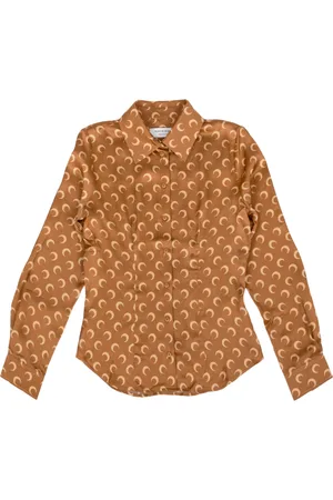 Marine Serre Moon Printed Shirt in viscose