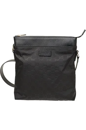 Gucci Borsello Messenger Uomo Tessuto GG Canvas e Pelle Mod. 510342 K28BN 1000