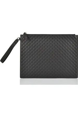 Gucci Borsa a Mano Pouch Nera Uomo Microssima Mod. 544477 BMJ1N 1000