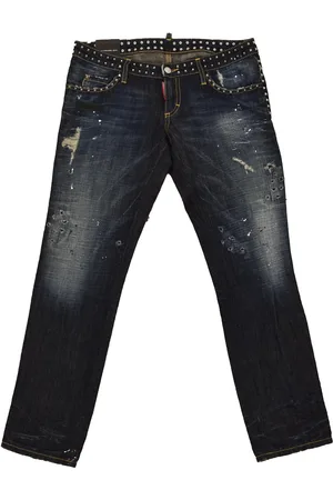 Dsquared2 2 Slim Cropped Jean Blu Donna Cotone Cerniera Mod.S75LA0314S30295089