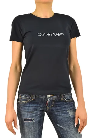 Calvin Klein Collection T-shirt Donna Cotone Stampa Girocollo